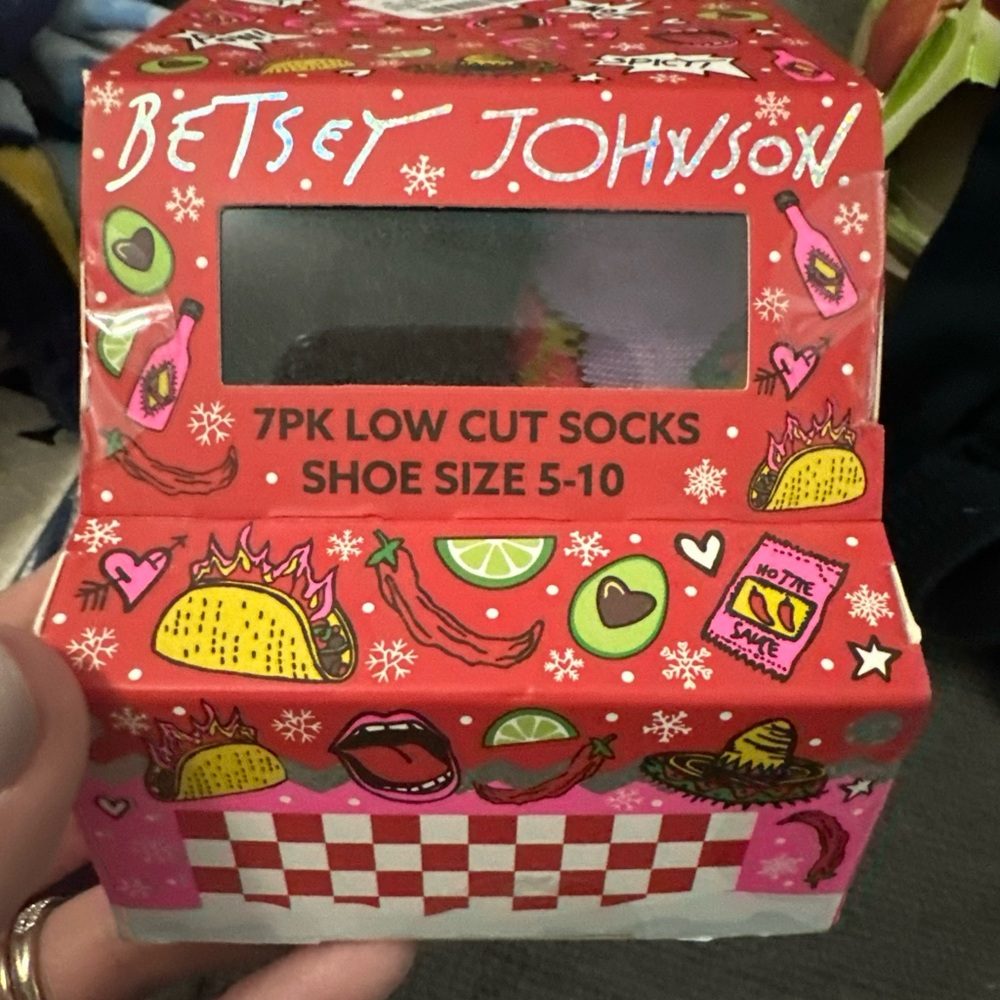 Betsey Johnson Fun Low Cut Socks